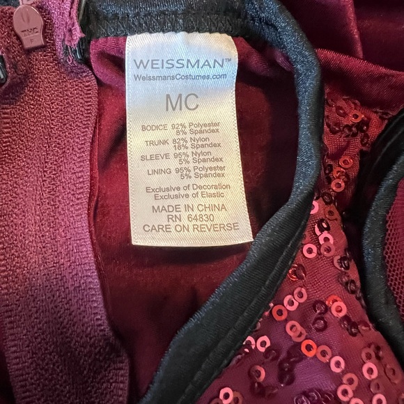 Weissman Dance Costume Hip Hop Get Up 12400 Child Medium MC - Picture 7 of 7